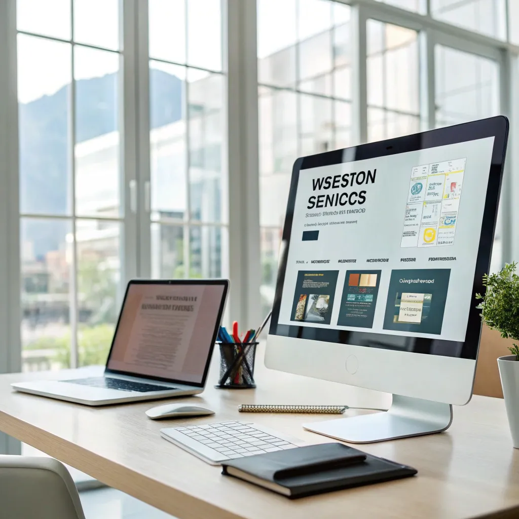 Website design services illustration